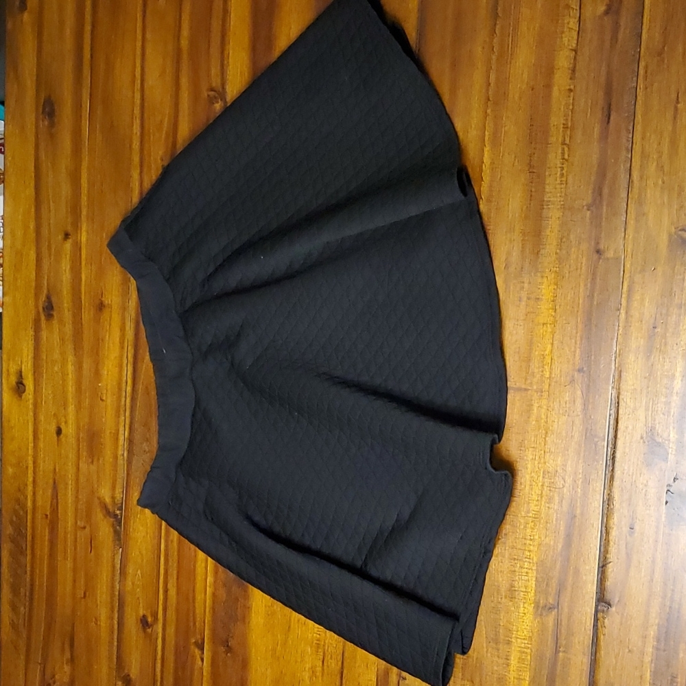Black Mini Skater Skirt, size L